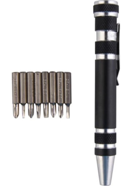 Gümüş Sıcak Taşınabilir 8 In 1 Alüminyum Kalem Tarzı Tornavida Çok Aracı Hassas Cep Telefonu Tamir Aracı Takımı Tornavida Seti Uçları (Yurt Dışından) fırsatları