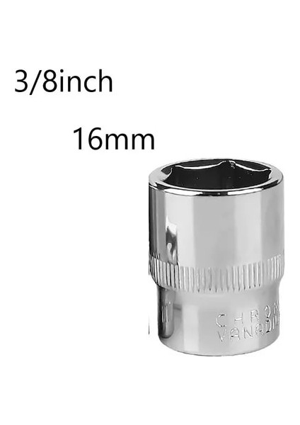 16MM 1 Adet 6-22MM 3/8 Inç Altıgen Lokma Anahtar Kafa Tuşları Lokma Anahtar Metrik Çift Uçlu Altıgenler Kol Cırcır Anahtarı Oto Tamir (Yurt Dışından)