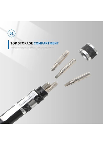 Gümüş Çok Fonksiyonlu 8 In 1 Cep Hassas Mini Tornavida Kalem Onarım El Aletleri Seti Phillips Başlı Vida Bit (Yurt Dışından) indirimleri