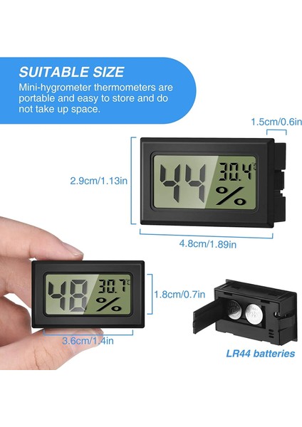 Mini-C-F-Beyaz Mini LCD Dijital Termometre Higrometre Sıcaklık Iç Mekan Uygun Sıcaklık Sensörü Nem Ölçer Ölçer Aletler Kablo (Yurt Dışından) indirimleri