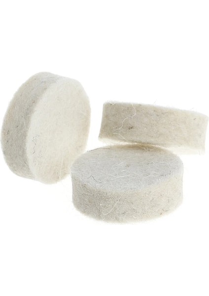 Beyaz 13MM 50 Adet 13MM Yün Keçe Parlatma Parlatma Taşı Taşlama Pedi + 4 Adet 3.15 mm Şaft (Yurt Dışından) fırsatları