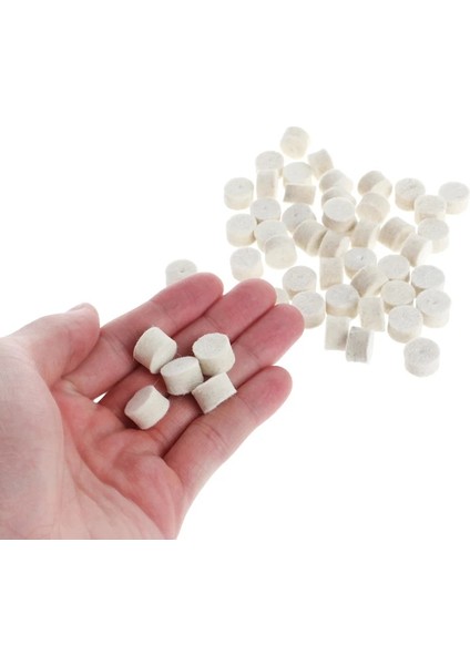 Beyaz 13MM 50 Adet 13MM Yün Keçe Parlatma Parlatma Taşı Taşlama Pedi + 4 Adet 3.15 mm Şaft (Yurt Dışından) indirimleri