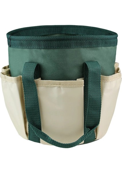 Yeşil Taşınabilir Varil Alet Kovası Çantası 6 Cep Bahçe Küçük Kiti Donanım Aksesuarları Alet Kovası Organizatör 3.5 Galon (Yurt Dışından) fırsatları