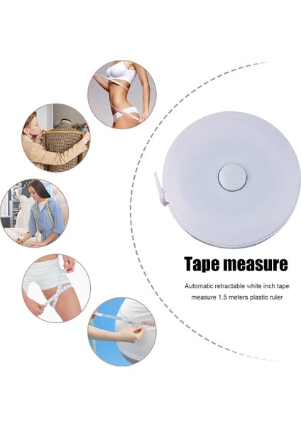 150 Cm/60 Inç Mezura Çift Taraflı Geri Çekilebilir Vücut Yüksekliği Ölçme Bel Çevresi Dikiş Terzi (Yurt Dışından) fırsatları