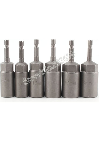 10MM Bir Adet 80MM Uzunluk Ekstra Derin Cıvata Somun Sürücü Bit 1/4 Inç 6.35MM Hex Shank Anahtarı Soket Tornavida Güç Aracı Için 5.5-19MM (Yurt Dışından)