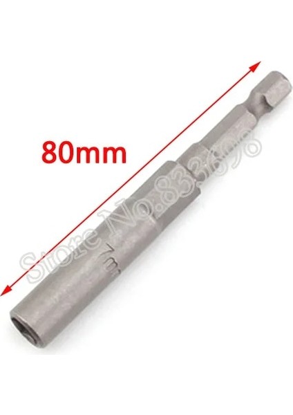 10MM Bir Adet 80MM Uzunluk Ekstra Derin Cıvata Somun Sürücü Bit 1/4 Inç 6.35MM Hex Shank Anahtarı Soket Tornavida Güç Aracı Için 5.5-19MM (Yurt Dışından)