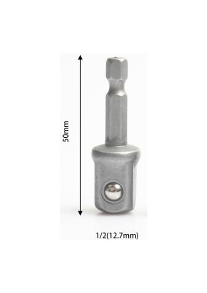 Model 1 3 Adet/takım Krom Vanadyum Çelik Soket Adaptörü Hex Shank 1/4 "3/8" 1/2 "uzatma Matkap Uçları Bar Hex Bit Seti Elektrikli El Aletleri (Yurt Dışından)
