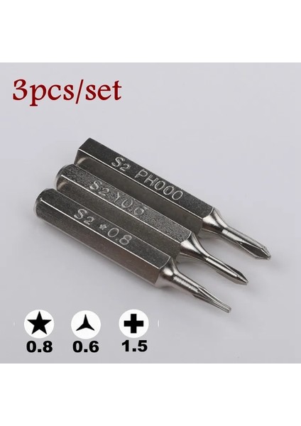 7 Adet Oluklu Tornavida 3/25 "(4mm) Bit Torx T2 T3 T4 T5 T6 PH000 Pentalobe 0.8/1.2 Huawei Samsung Macbook Air Pro Iphone7/8/x/xr/xs Max (Yurt Dışından)
