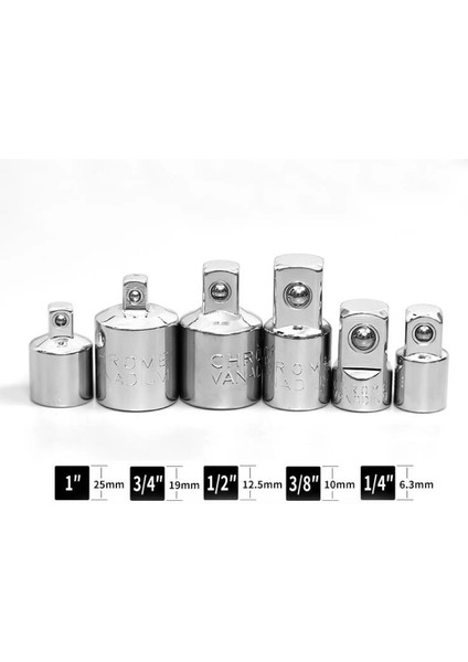 A 1/4" 3/8" 1/2" Cırcır Anahtarı Adaptörü Krom Vanadyum Çelik Kol Adaptörü Sürücü Soket Dönüştürücü Anahtar-Kol Bağlantısı Dönüştürücü (Yurt Dışından)
