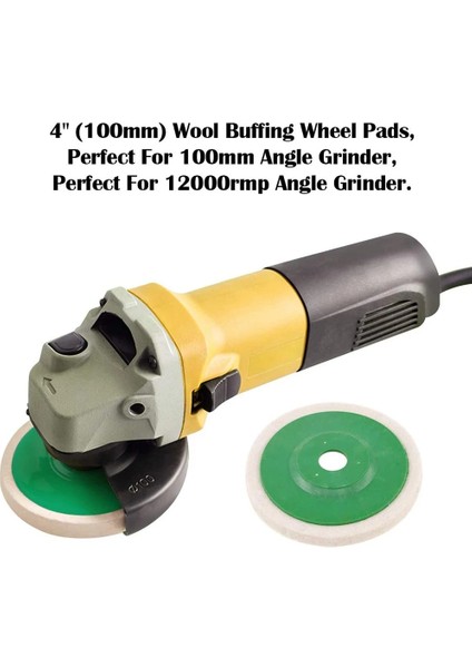 Kalınlaşmak Beyaz 4 Inç Yün Parlatma Çarkı 4 Inç 100MM Açı Öğütücü Tekerlek Için Parlatma Pedleri Disk Cilası Otomobil Metal Mermer Cam Seramik Ahşap (Yurt Dışından) fırsatları