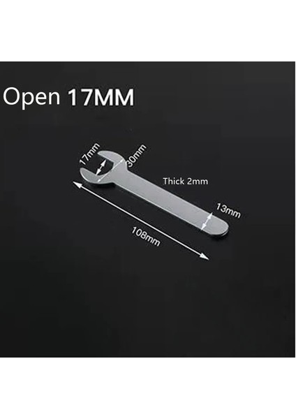 17MM Açık 1 Adet Süper Ince Tek Kafa Açık Uçlu Anahtar Seti 6-24MM Nozullar Tek Kafa Yüksek Karbonlu Çelik Tabaka Manuel Anahtar Onarım Aracı (Yurt Dışından)