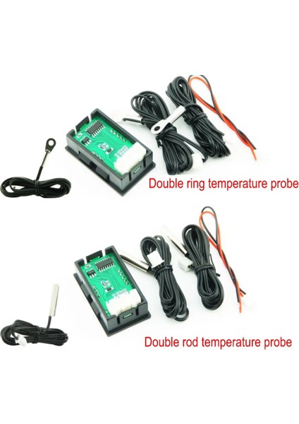 Halka Probu Dijital Dc Tek Voltmetre Sıcaklık Ölçer DC4-30V 100CM Gerilim Test Cihazı Sıcaklık Sensörü Ntc 10K Probe Sıcaklık Dedektörü (Yurt Dışından)