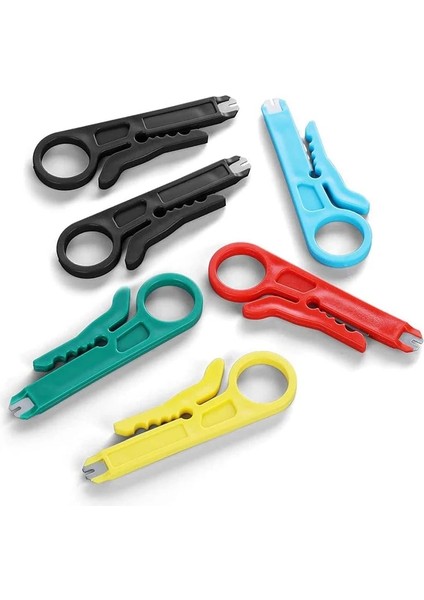 1 Adet 4 Renk Mini Cep Taşınabilir Tel Striptizci Bıçak Crimper Pense Sıkma Aracı Kablo Sıyırma Tel Kesici Crimpatrice Aracı Parçaları (Yurt Dışından)