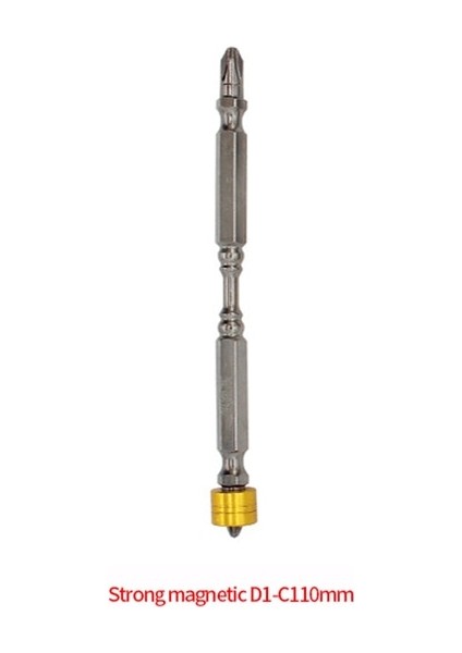 D3 Yeni Manyetik Tornavida Bit Çapraz Kafa Ph2 Manyetik Tornavida Uçları 1/4 Inç Hex Shank Tornavida Ucu Elektrikli Tornavida (Yurt Dışından)
