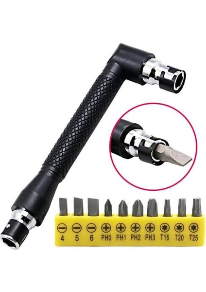 10 Bitlik Anahtar L Şekli 6.35MM Çift Kafa Boru Anahtarı Tornavida Ipuçları Için Altıgen Anahtar Rutin Yardımcı Alet Anahtar Seti Cırcır Tamiri (Yurt Dışından)