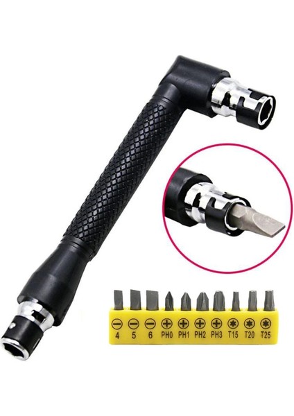10 Bitlik Anahtar L Şekli 6.35MM Çift Kafa Boru Anahtarı Tornavida Ipuçları Için Altıgen Anahtar Rutin Yardımcı Alet Anahtar Seti Cırcır Tamiri (Yurt Dışından)