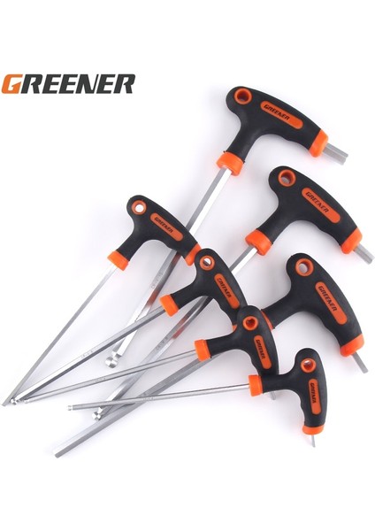 5mm Top El Aleti 2/2.5/3/4/5/6/8/10MM Krom-Vanadiu Çelik Düz/küresel Iç Altıgen Anahtar T Kolu Allen Altıgen Anahtar Anahtarı Anahtarı (Yurt Dışından)
