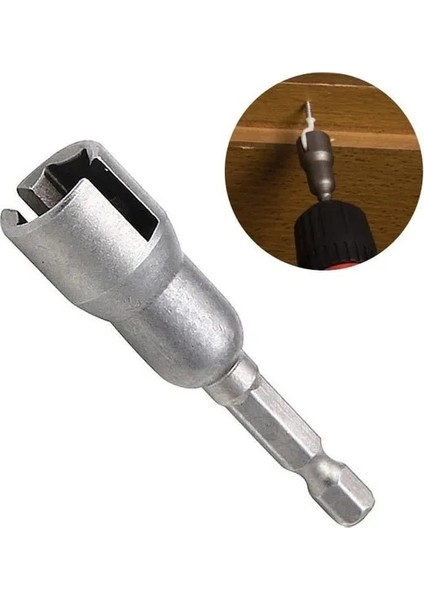 1 Adet 2 Adet Kelebek Cıvata Lokma Anahtar 6.35MM Hex Shank Soket Adaptör Somunu Güç Aracı Için Oluklu Elektrikli Tornavida Kol (Yurt Dışından)