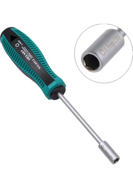 6mm (1 Adet) 3-10MM Soket Tornavida Altıgen Anahtar Çelik Altıgen Anahtar Onarım Aracı Somun Sürücü Lokma Anahtar Anahtarı Altıgen Tornavida (Yurt Dışından)