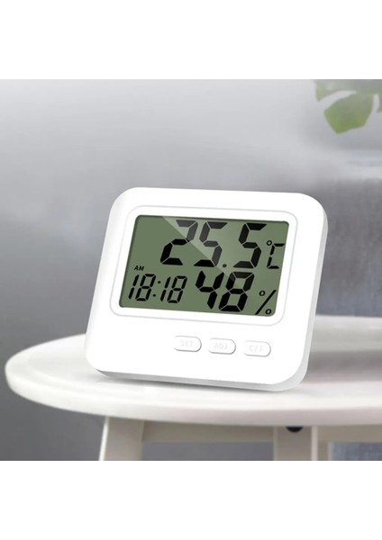 Iç ve Dış Mekan Dijital Termometre Higrometre LCD Ekran Hassas Çalar Saat Fonksiyonu Termometre Higrometre (Yurt Dışından)