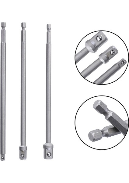12.7mm 1 Adet Soket Çubuk Anahtarı Adaptörü Uzatma Aracı 200MM Darbe Soket Adaptörü Hex Shank 1/4 3/8 1/2 Uzatma Matkap Uçları Bar (Yurt Dışından) fırsatları