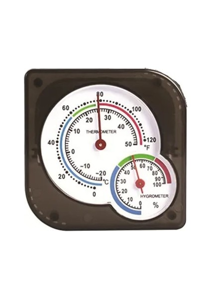 Siyah-Fahrenheit Mini Dijital Kapalı Uygun Sıcaklık Nem Ölçer Termometre Higrometre Ölçer Fahrenheit Santigrat (Yurt Dışından)