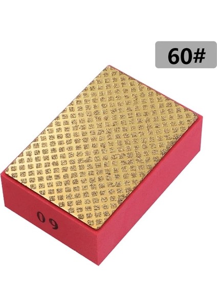 60GRIT Profesyonel Elmas El Parlatma Pedi Taş Silecek Cam Taşlama Bloğu Aşındırıcı Pedler Mermer Seramik Aşındırıcı Zımpara Diski (Yurt Dışından)