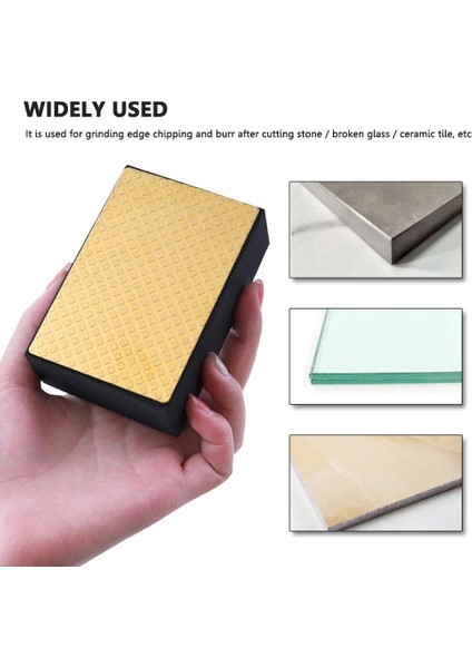 60GRIT Profesyonel Elmas El Parlatma Pedi Taş Silecek Cam Taşlama Bloğu Aşındırıcı Pedler Mermer Seramik Aşındırıcı Zımpara Diski (Yurt Dışından) fırsatları