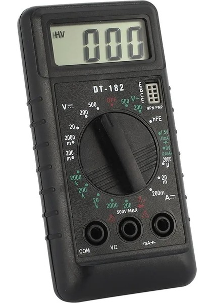 Çok Fonksiyonlu DT-182 Dijital Mini Multimetre Dc/ac Gerilim Akım Ölçer El Cep Voltmetre Ampermetre Diyot Triode Test Cihazı (Yurt Dışından)