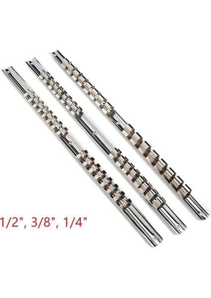 3 8 Paslanmaz Çelik Soket Raf Tutucu 1/4 3/8 1/2 Inç 16 Klipsli Ray Alet Düzenleyici Depolama Ev Endüstriyel Garaj (Yurt Dışından) indirimleri