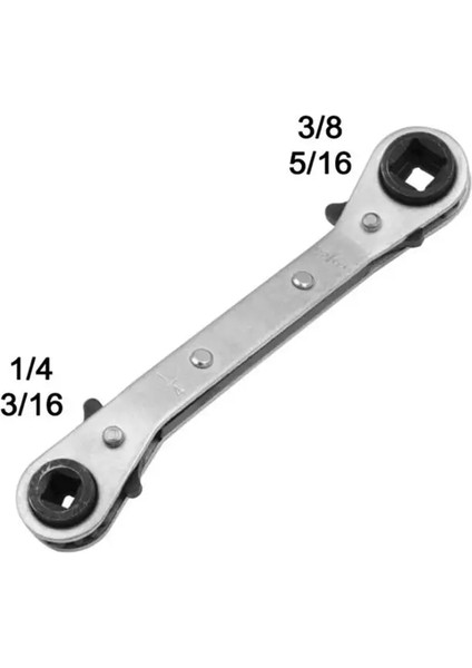 C-138X8MM Cırcır Anahtarı 5/16 Anahtar Soğutma Ayarlanabilir Klima Servis Anahtarı 4 Farklı Ebat - 1/4 x 3/16 x 3/8 Kare (Yurt Dışından)