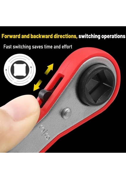 C-138X8MM Cırcır Anahtarı 5/16 Anahtar Soğutma Ayarlanabilir Klima Servis Anahtarı 4 Farklı Ebat - 1/4 x 3/16 x 3/8 Kare (Yurt Dışından) indirimleri