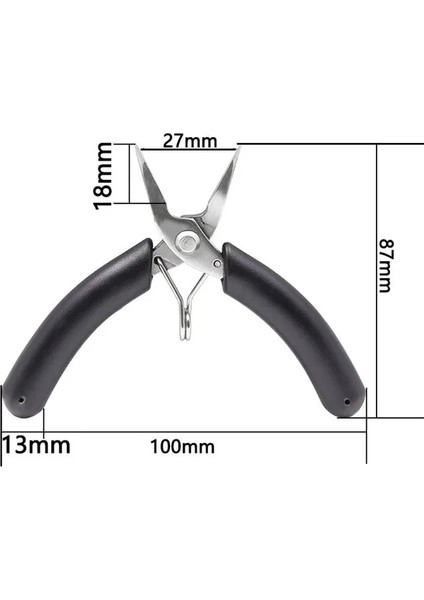 Iğne Kargaburun Mini Pense Çapraz Pense Yuvarlak Bükülmüş Iğne Burun Kesici El Sanatları Boncuk Yalıtımlı Pense Dıy Küçük Takı Pense Araçları (Yurt Dışından)