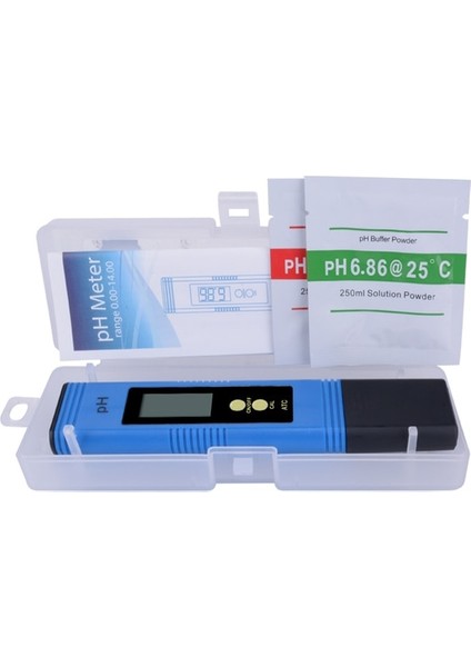 Mavi Kutu ile Dijital Ph Ölçer 0.00 ~ 14.00 Su Kalitesi Asitlik Test Cihazı Kalem Akvaryum Havuz Gıda Için Yüksek Doğruluk Monitör Otomatik Kalibrasyon (Yurt Dışından)