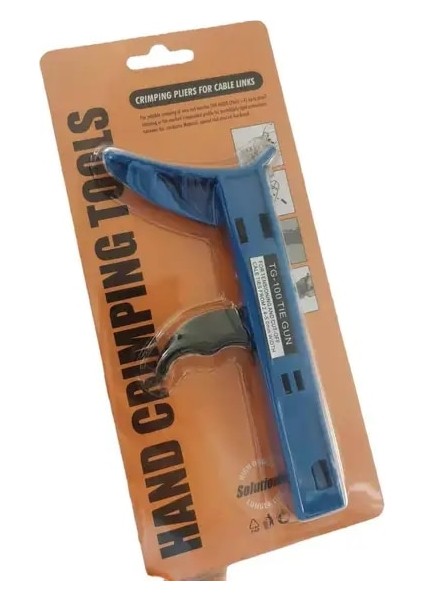 TG100 Naylon Kablo Bağı Çakma Aracı Kablo Bağı Tabancası El Aletleri Sabitleme ve Kesme TG-100 Genişlik 2.4mm-4.8mm (Yurt Dışından)