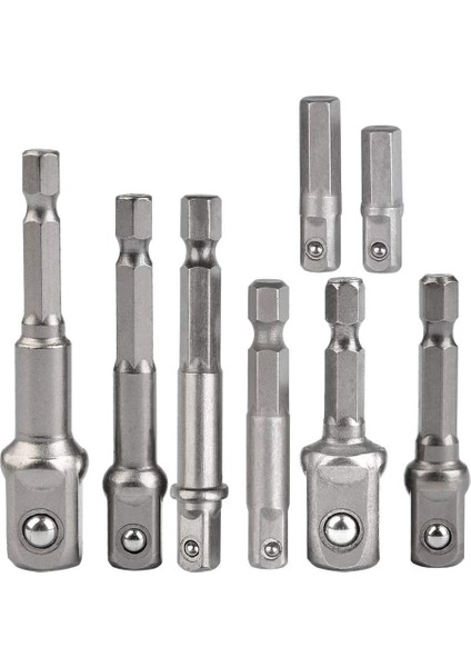 A0144-50MM Matkap Soket Adaptör Kiti Darbeli Matkap Uzatma Ucu Soket Adaptör Kiti 1/4'' 3/8'' 1/2'' Kare Kafa 1/4'' Hex Shank Matkap Araçları (Yurt Dışından) fiyatları