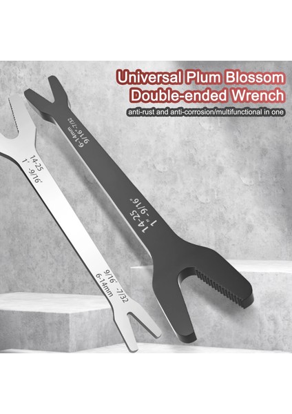 Gümüş Profesyonel Anahtar Evrensel Sıhhi Tesisat Aracı 6-25MM Çift Uçlu Çok Fonksiyonlu Anahtar Banyo Mutfak Lavabo Musluğu Tamir Aracı (Yurt Dışından) fiyatları