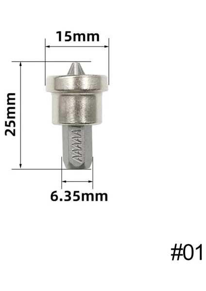 25MM 1 Adet 25/50MM Alçıpan Vidaları Yerleştirme Tornavida Uçları Ph2 Hex Shank Alçıpan Dimpler Uçları Seti Derinlik Durdurma Delme Uçları Araçları (Yurt Dışından)