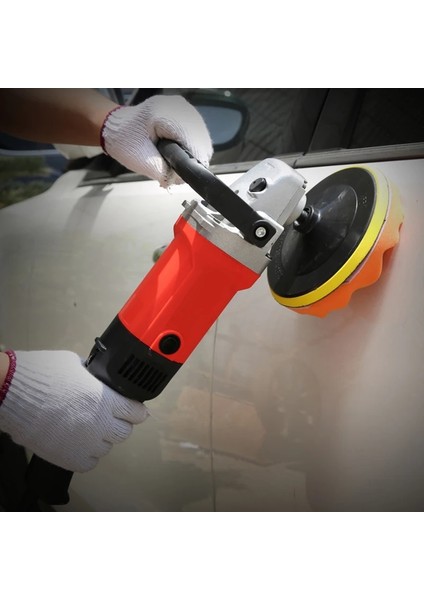Düz Tip 1 Adet 7 Inç Araba Güzellik Ağda Parlatma Pedi Seti Sünger Tekerlek Yün Parlatma Plakası Velcro Plaka Kendinden Yapışkanlı Disk Parlatma Tekerleği (Yurt Dışından)