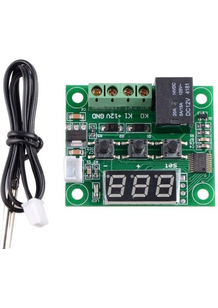 Kırmızı 110-220 V W1209 LED Dijital Termostat Sıcaklık Kontrol Cihazı Regülatörü Dc 12 Beyaz LED Kuluçka Ev Kapalı Termoregülatör (Yurt Dışından)