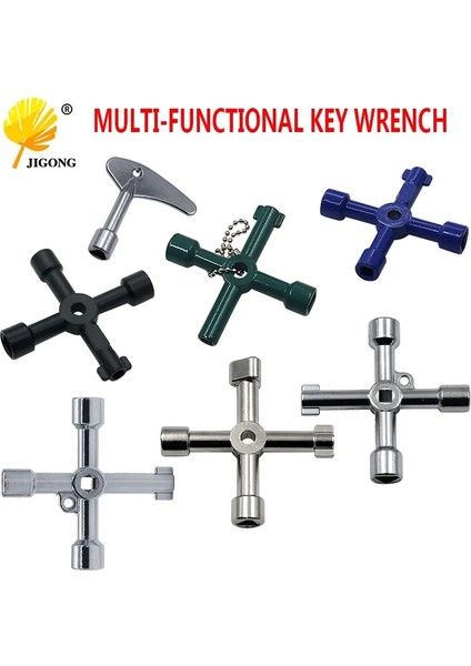 3number Çok Fonksiyonlu 4 Yollu Evrensel Üçgen Anahtarı Anahtar Tesisatçı Tuşları Üçgen Gaz Elektrik Sayacı Dolapları Sızıntı Radyatörleri (Yurt Dışından) fırsatları