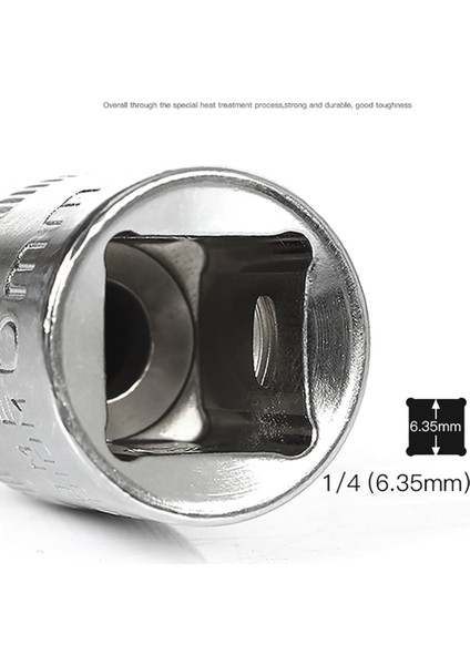 10MM-1 Adet Uzunluk 25MM Altıgen Soket Kol Anahtarı Metrik 1/4 "(6.35MM) Arayüz Soketleri Bit El Aletleri 4MM-14MM (Yurt Dışından) fırsatları