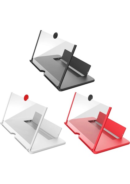 Kırmızı 12 Inç 12/10 Inç 3D Cep Telefonu Ekran Büyüteç Hd Video Amplifikatör Katlanabilir Tutucu ile Büyüteç Akıllı Telefon Stand Braketi (Yurt Dışından) indirimleri