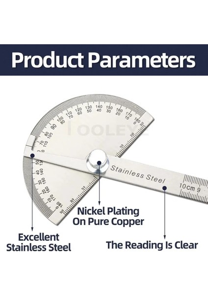 180 Derece Iletki Metal Açı Bulucu Açı Cetvel Ağaç Işleme Araçları Ölçme Cetveli Açı Ölçer Paslanmaz Çelik Açı Ölçer (Yurt Dışından) modelleri