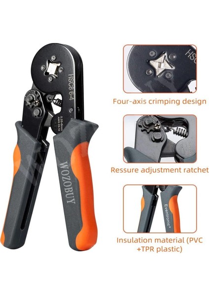 400 Adet Terminal Crimper Pense Seti, 2000 Tel Terminal Sıkma Konnektörleri ve Tel Uç Yüksük ile Kendinden Ayarlanabilir Cırcır Tel Sıkma Aracı (Yurt Dışından) modelleri
