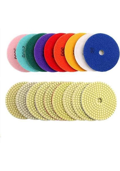 6000,1 Adet 4 Inç 80MM 100MM Elmas Parlatma Pedi 3 "4" Islak Buff Disk Aşındırıcı Mermer Granit Beton Taşlama Tezgah Taşı (Yurt Dışından)