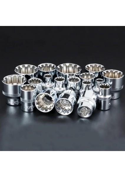 13MM 3/8 "6-24MM Evrensel Ağır 12 Diş Lokma Anahtar Kafa Iç Altıgen Anahtar Allen Kafa Oto Tamir Araçları 1 Adet (Yurt Dışından)