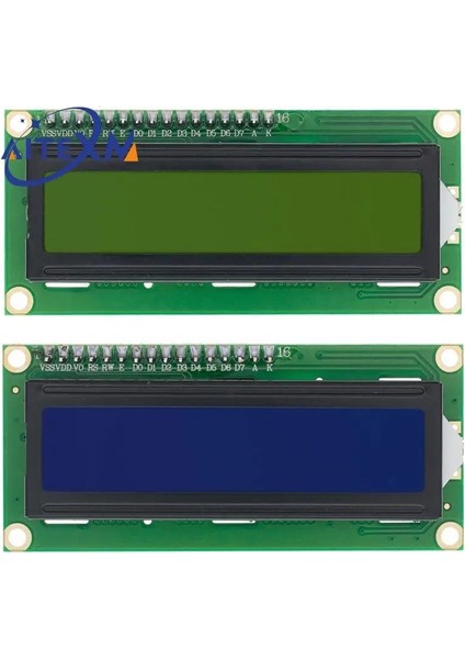Iıc LCD1602 Mavi LCD1602 1602 LCD Modül Mavi/sarı Yeşil Ekran 16X2 Karakter LCD Ekran PCF8574T PCF8574 Iıc I2C Arayüzü 5 V Arduino Için (Yurt Dışından) modelleri