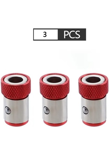 3 Adet Evrensel Tornavida Manyetik Halka 1/4 "evrensel Metal Tornavida Matkap Ucu Manyetik Halka Şaft Korozyon Önleyici Güçlü Halka (Yurt Dışından)