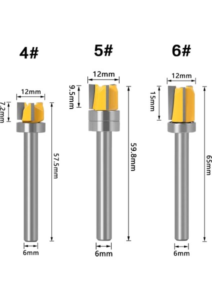 03 1 Adet 6mm Shank Freze Kesicisi Ahşap Oyma Şablon Trim Menteşe Zıvana Freze Ucu Düz Uçlu Freze Giyotin Temizleme Floş Aracı (Yurt Dışından) fırsatları